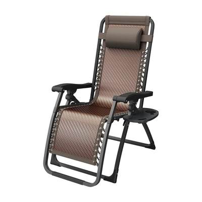 Rui Shida reclining chair lunch break folding balcony home leisure rattan chair nap bed chair backrest beach elderly chair