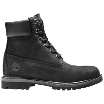 Timberland add Berlan official womens shoes Classic high help black boots outdoor waterproof bullskin partial) 8658A