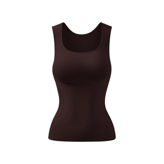 张雨绮同款|曲线主义塑身保暖背心女带胸垫25新款冬上衣修身美体