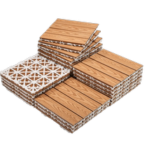 Outdoor balcony plastic wood floor terrace floor self-laying co-extruded wood plastic garden anti-corrosion wood transformation waterproof splicing