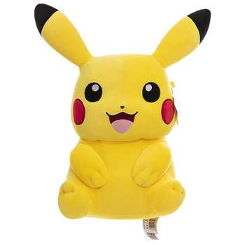 ຂອງແທ້ Pikachu doll plush toy doll rag doll ວັນເດືອນປີເກີດຂອງຂວັນວັນແຫ່ງຄວາມຮັກສໍາລັບເດັກຍິງທີ່ຈະນອນໃນ