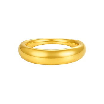 Tsl xie ruilin gold ring 5d hard gold plain ring bread ring shiny price gold丨new product xr370