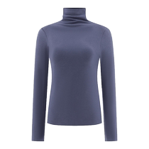 DeRong seamless thermal underwear womens long-sleeved tops single-piece high-neck slim autumn coat outer wear skin-beautifying clothing bottoming shirt