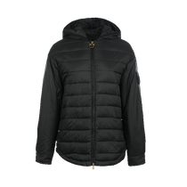 (Self-operated) PINKO womens swallow zipper casual black light cotton jacket