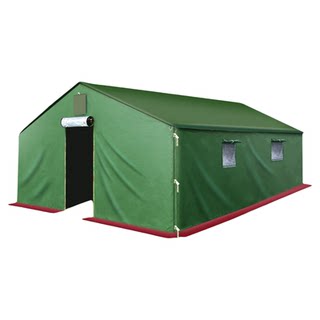 Invierno resistente al frío lienzo al aire libre sitio de construcción tienda de campaña de ingeniería camping engrosado construcción a prueba de lluvia alivio de desastres tienda de campaña de algodón de otoño e invierno