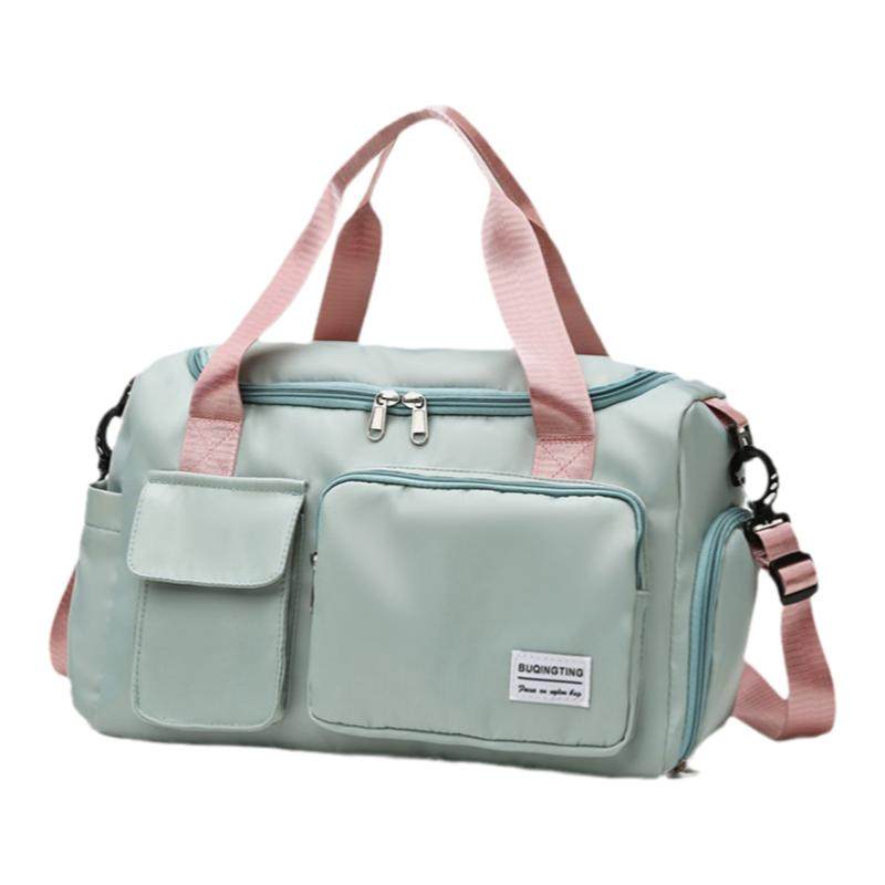 Duffel bag, wet and dry separation gym bag with independent shoe compartment