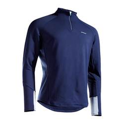 Decathlon sports t-shirt men's autumn and winter tops stand-up collar quick-drying breathable fitness sports t-shirt long-sleeved SAJ1