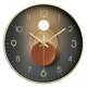 Fashion curved glass wall clock 180 to tell the time
