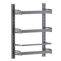 Kitchen cabinet wall condiment seasoning storage rack without punching multi-layer wall-mounted storage rack with adjustable height