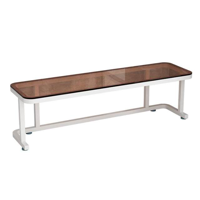 Tempered glass kitchen countertop shelves without hole punching