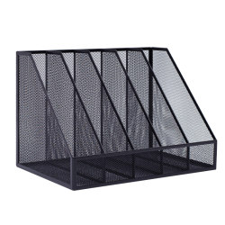 Metal Bookends File Storage Rack Box Office Desk Organizer Bookshelf Desktop File Holder Folder Office