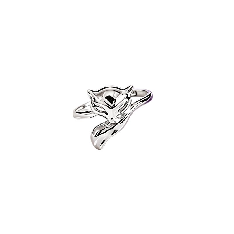 The spirit fox protects and transports personalized fashion rings to attract peach blossoms
