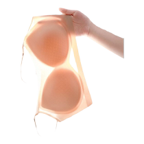 Catman Seamless Underwear Womens Thin Summer Summer Big Breast Revealing Small Side Breasts Anti-Sagging Spaghetti Straps Ice Silk Beautiful Back Bra