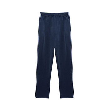 Breathable white stripes navy blue elementary school junior high school uniform breathable