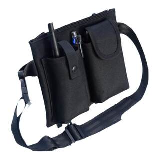 KTV服务员腰包防水工具包男女黑色腰包对讲机平板手机包订制LOGO