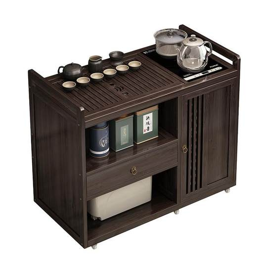 Tea table, tea cart, kettle, integrated tea cabinet