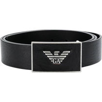 (Self-operated) EMPORIOARMANI Armani Logo logo smooth buckle cow leather belt mens belt 3 5