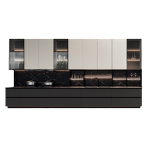 Gold Kitchen Cabinet Overall Kitchen Cabinet Customised Countertops Quartz Stones made open kitchen Furnishing Home Design