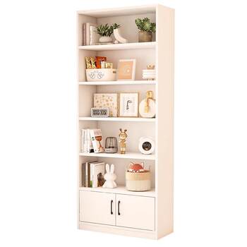 Solid wood bookshelves children's bay window cabinet storage rack