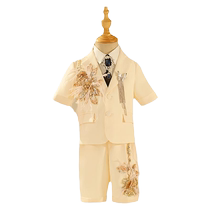 Boy suit Suit short suit children Sudge Model Walking Show Gown Small Suit