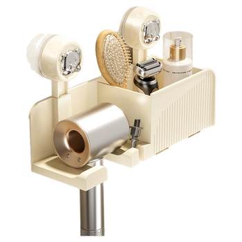 Suction cup hair dryer bracket