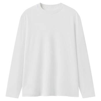 White t hot and fleece warm long sleeve t-shirt