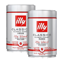 (Imported) Illy Italian Medium Baking Pure Black Bitter Coffee Powder 250gx2 Canned Hand Sprinter