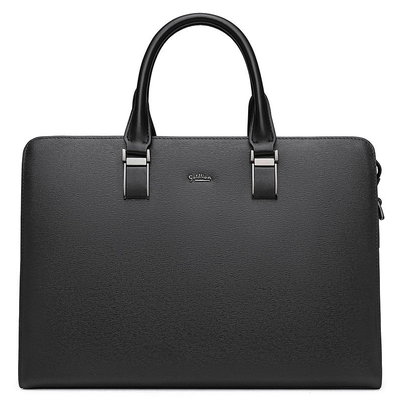 New authentic large-capacity cowhide business style handbag