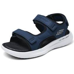 Skechers 2024 ເກີບຜູ້ຊາຍ summer ໃຫມ່ເກີບບາດເຈັບແລະສະດວກສະບາຍນອກໃສ່ເກີບຫາດຊາຍ