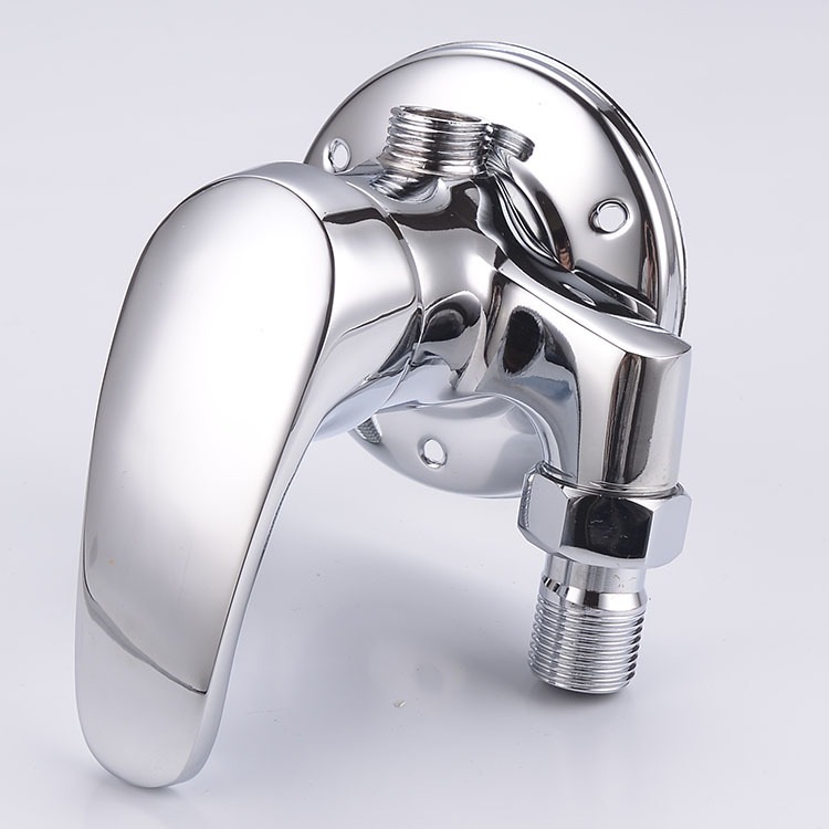 Exposed hot and cold bathroom bathroom mixing valve water heater sprinkler shower flower mixing valve set copper solar faucet