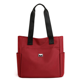 ໃໝ່ ທີ່ມີຄວາມຈຸຂະຫນາດໃຫຍ່ nylon waterproof nylon Oxford cloth handbag tote bag single shoulder commuter travel women's bag hand carry-resistant wear