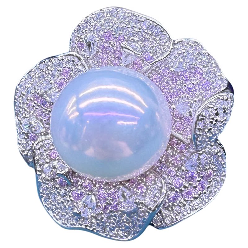 Natural Freshwater Edison Pearl Ring Full Round 15 Large