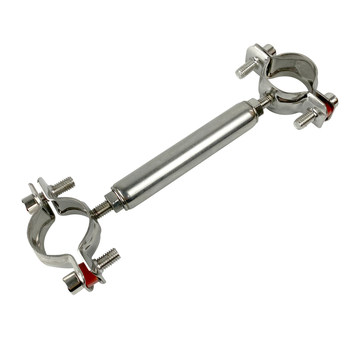 Stainless steel pipe bracket double-layer adjustable fixing clips