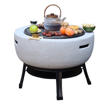 Winter tea-baking stove set around the stove household indoor barbecue stove table appliances complete set of winter heating charcoal brazier