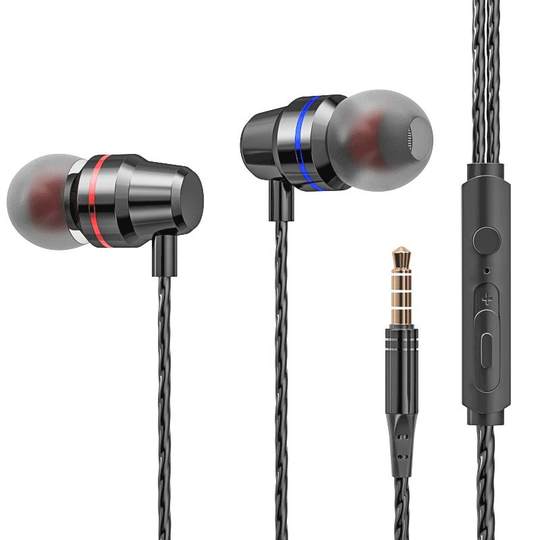 AIMEIER wired round hole earphones with microphone