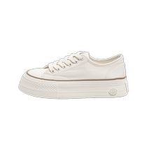 Universal thick-soled canvas shoes for women 2024 summer new models with skirts niche breathable classic white shoes low-top sneakers