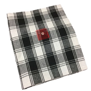 Southern fujian traditional folk black and white plaid cloth quilt