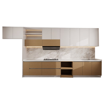 Quanyou whole house customized integrated kitchen cabinets, stoves, integrated cupboards, furniture, inline cabinets customized for small apartments