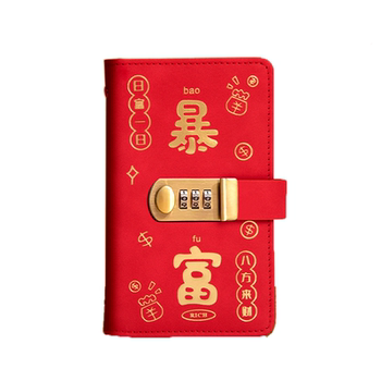 Password lock wallet money book new cash deposit can be stored in cash large capacity storage book protective wallet