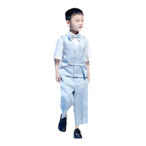 Boys suits catwalk fashion clothes childrens host piano performance clothes little boys recitation performance clothes summer
