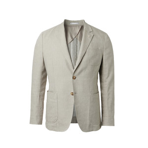Slim-fitting, comfortable but not stuffy, fashionable apricot gray slim-fitting suit