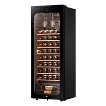 Haier 52 Bottle Vin refroidi à lair Petit-Rouge Vin Refrigerated Thermostatic Wine Cellar Grade Wine Cabinet Home Living-room Ice Bar Thermostatic Cabinet