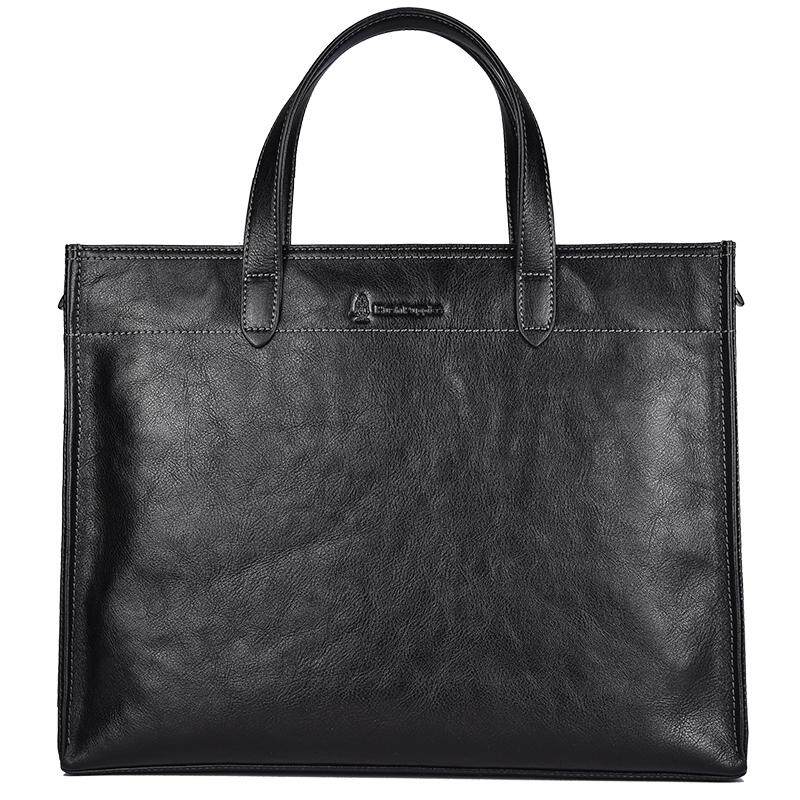 Xiabushi briefcase business commuter leather handbag