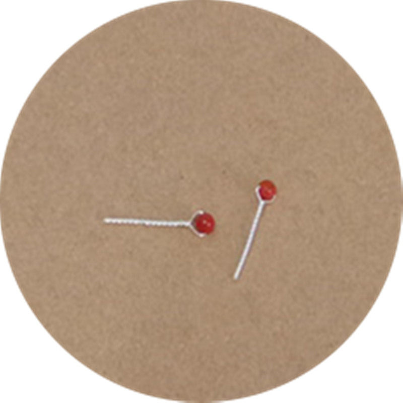 Natural Liangshan Southern Red Agate Pure Silver Small Earrings