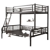 Mengshu Muyu bunk bed iron double-layer high and low bunk bed iron frame double bed small apartment two-story bunk bed