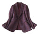 Plaid suit woolen jacket casual wool slim fit