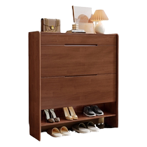 Dongwo Nanyun solid wood shoe cabinet large capacity household small apartment tip-type simple hall cabinet space-saving entrance cabinet