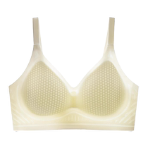 Seamless bra for women in summer thin style large breasts showing small breasts gathered ice silk breathable wire-free cool and beautiful back bra