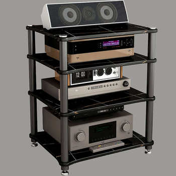 High-end power amplifier rack floor-standing home audio cabinet multi-layer speaker bracket audio and video equipment cabinet hifi audiophile