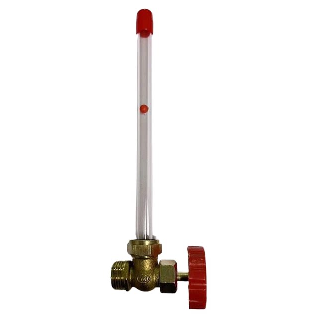 Fire water tank copper level meter oil level meter plexiglass tube oil level cock angle valve acrylic copper valve water level meter